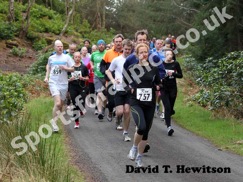2012 Run Northumberland 10k Road Race, Cragside, Rothbury, Northumberland.